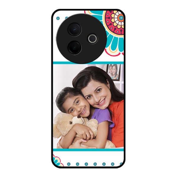 Vivo Y39 5G Custom Glass Phone Case - Flower Design