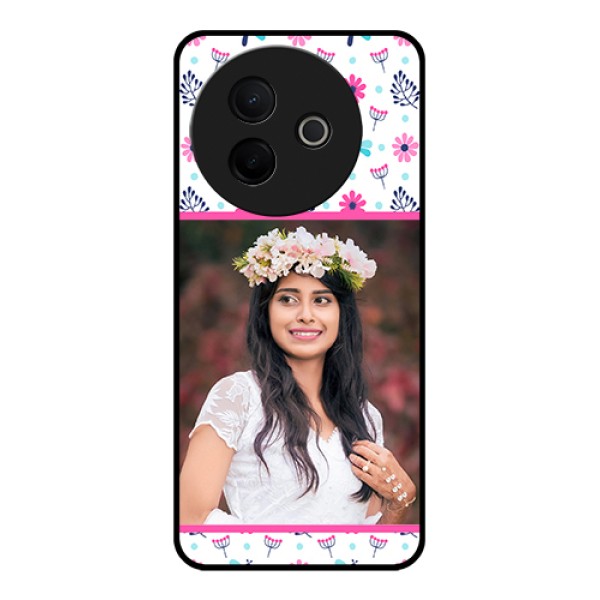 Vivo Y39 5G Custom Glass Phone Case - Colorful Flower Design
