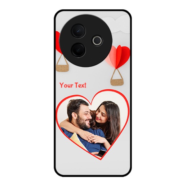 Vivo Y39 5G Custom Glass Phone Case - Parachute Love Design