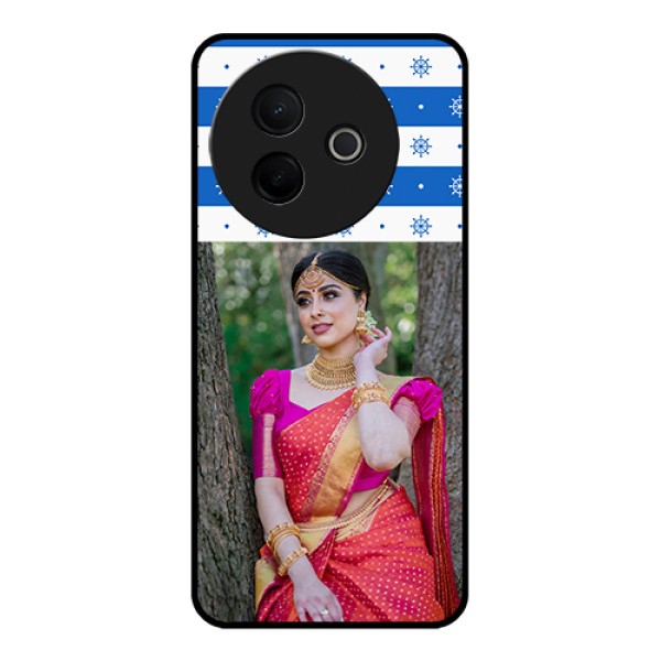 Vivo Y39 5G Custom Glass Phone Case - Snow Pattern Design