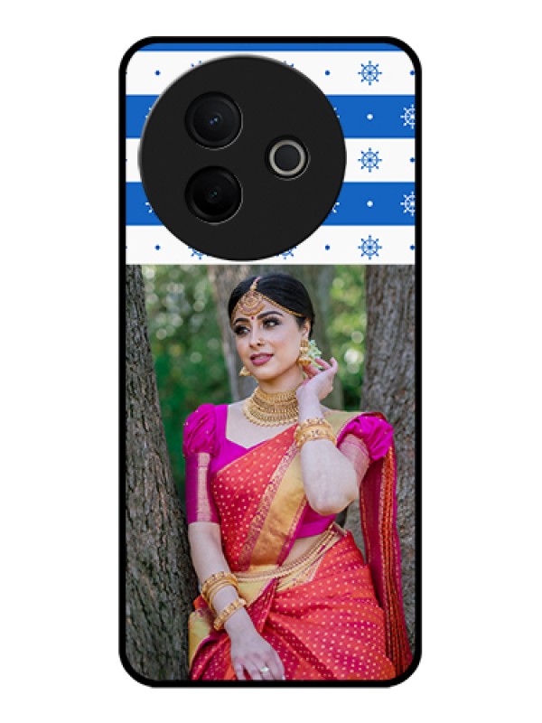 Custom Vivo Y39 5G Custom Glass Phone Case - Snow Pattern Design