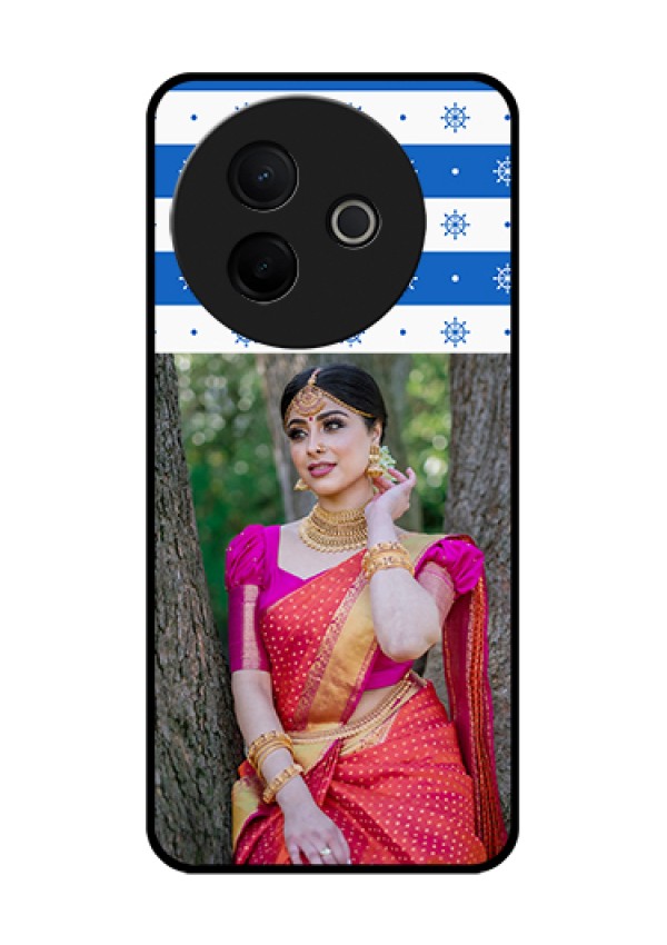Vivo Y39 5G Custom Glass Phone Case - Snow Pattern Design
