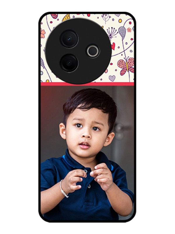 Custom Vivo Y39 5G Custom Glass Phone Case - Premium Floral Design