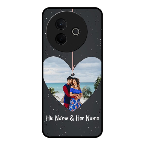 Vivo Y39 5G Custom Glass Phone Case - Hanging Heart Design