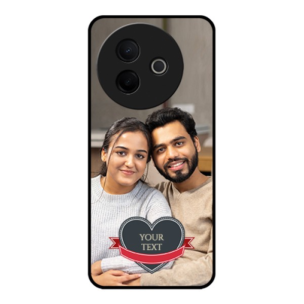 Vivo Y39 5G Custom Glass Phone Case - Just Married Couple Design