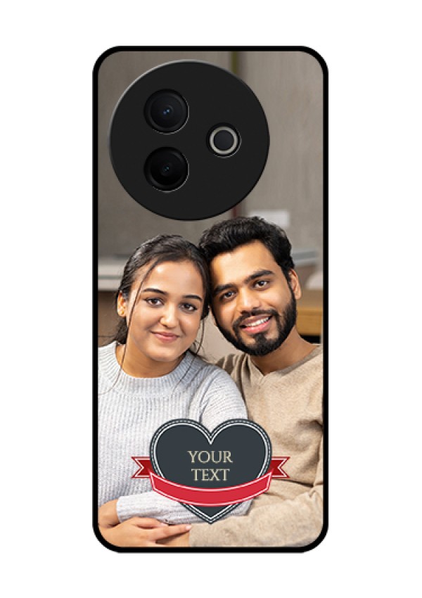 Vivo Y39 5G Custom Glass Phone Case - Just Married Couple Design