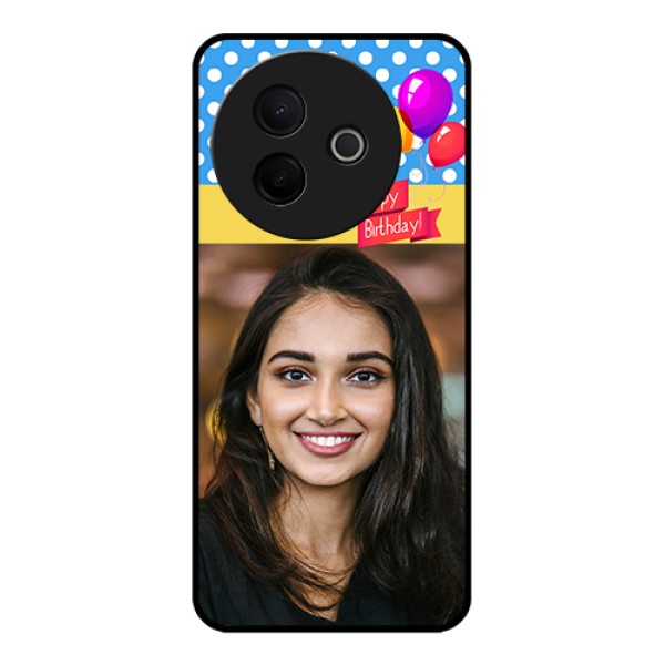 Vivo Y39 5G Custom Glass Phone Case - Happy Birthday Design