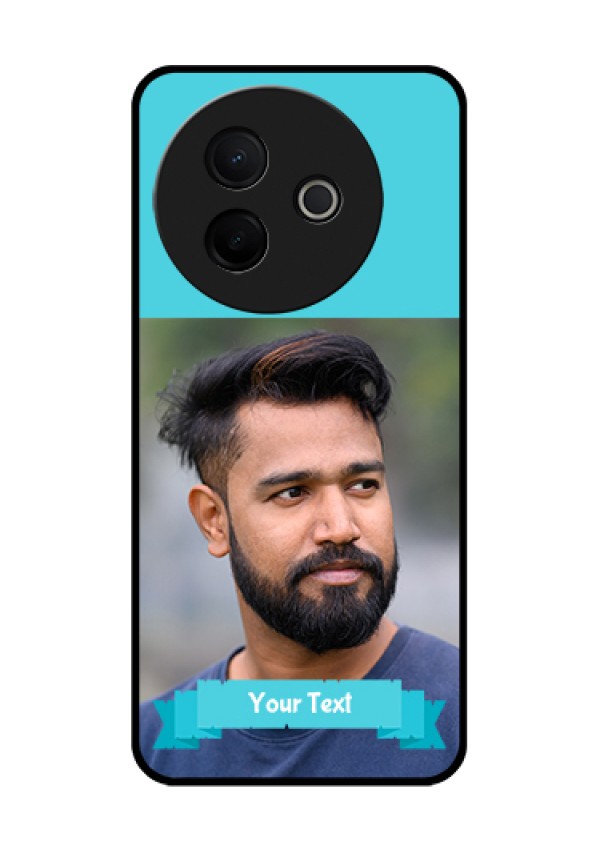 Vivo Y39 5G Custom Glass Phone Case - Blue Color Design