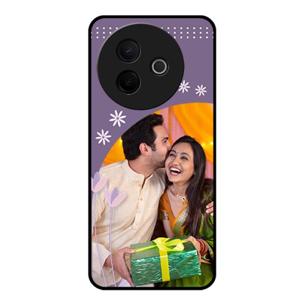 Vivo Y39 5G Custom Glass Phone Case - Lavender Flowers Design Vivo Y39 5G Custom Glass Phone Case - Lavender Flowers Design