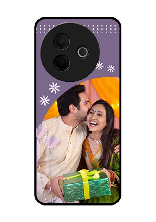 Vivo Y39 5G Custom Glass Phone Case - Lavender Flowers Design