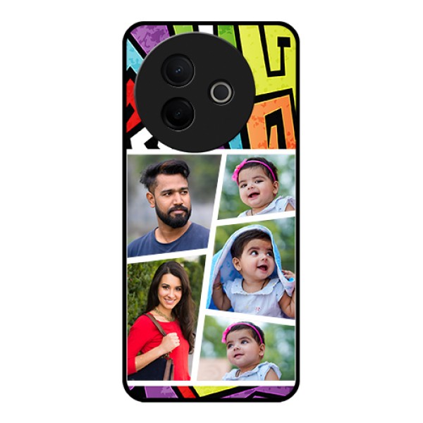 Vivo Y39 5G Custom Glass Phone Case - Graffiti Pattern Design