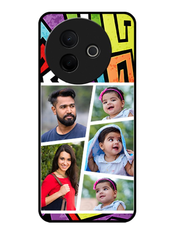 Custom Vivo Y39 5G Custom Glass Phone Case - Graffiti Pattern Design