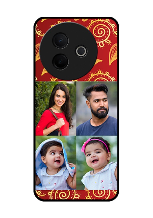 Vivo Y39 5G Custom Glass Phone Case - 4 Image Traditional Design