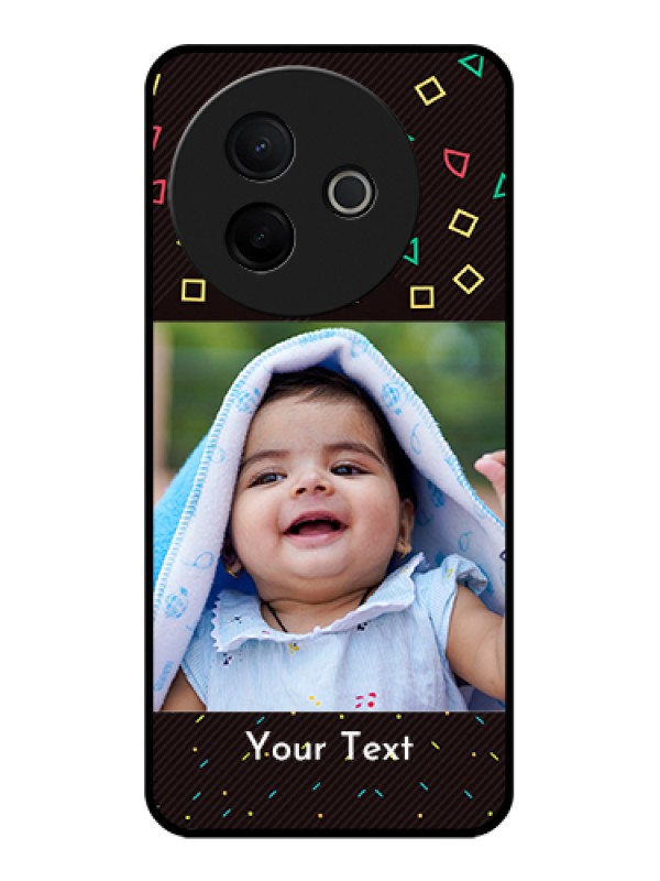 Custom Vivo Y39 5G Custom Glass Phone Case - With Confetti Birthday Design