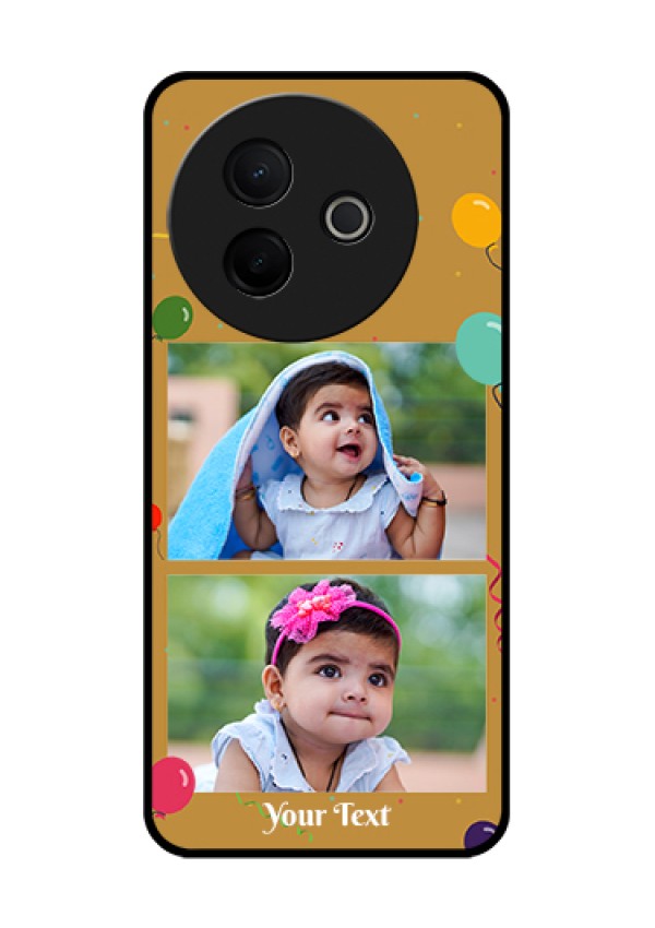Vivo Y39 5G Custom Glass Phone Case - Image Holder With Birthday Celebrations Design