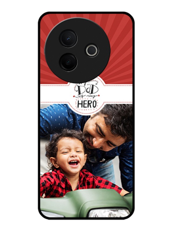 Custom Vivo Y39 5G Custom Glass Phone Case - My Dad Hero Design