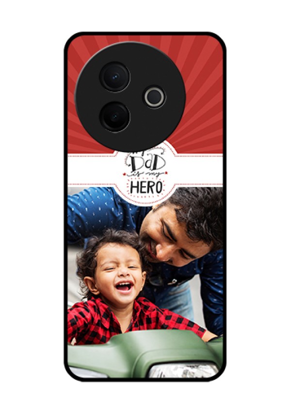 Vivo Y39 5G Custom Glass Phone Case - My Dad Hero Design