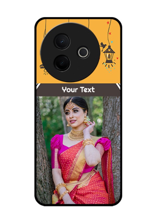 Vivo Y39 5G Custom Glass Phone Case - With Family Picture And Icons