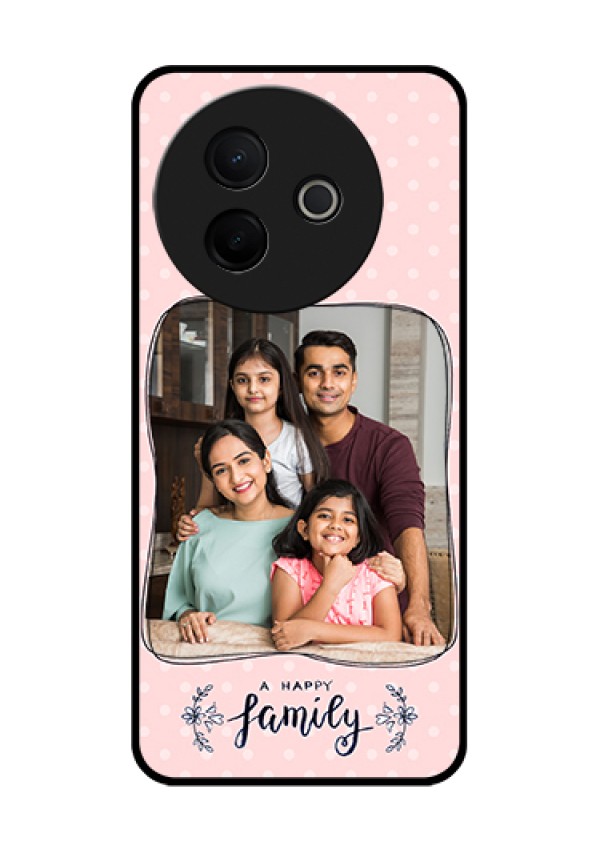 Vivo Y39 5G Custom Glass Phone Case - Family With Dots Design