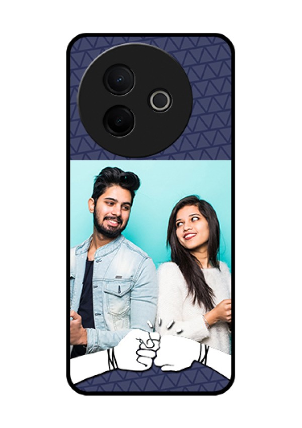 Vivo Y39 5G Custom Glass Phone Case - With Best Friends Design