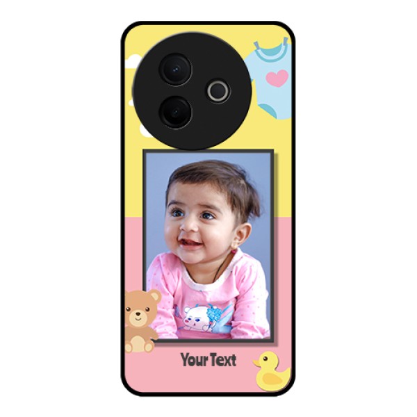 Vivo Y39 5G Custom Glass Phone Case - Kids 2 Color Design