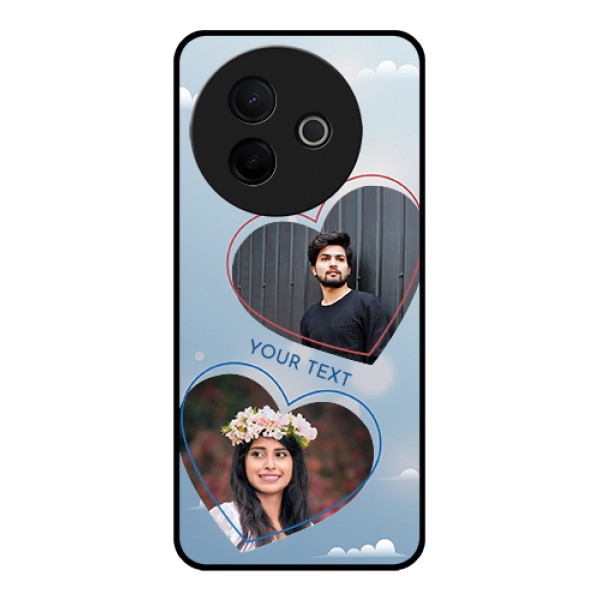 Vivo Y39 5G Custom Glass Phone Case - Blue Color Couple Design