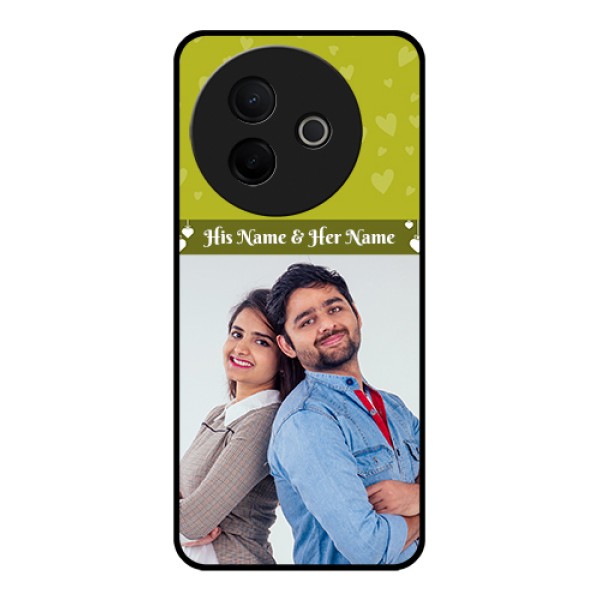 Vivo Y39 5G Custom Glass Phone Case - You & Me Heart Design