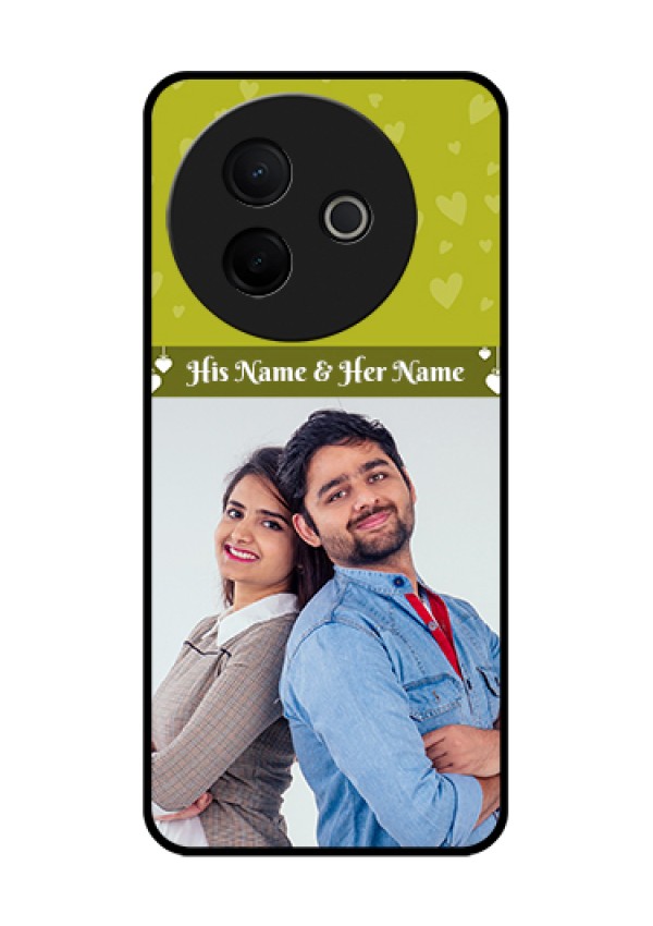 Vivo Y39 5G Custom Glass Phone Case - You & Me Heart Design