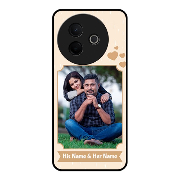 Vivo Y39 5G Custom Glass Phone Case - With Confetti Love Design