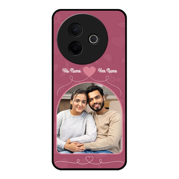Vivo Y39 5G Custom Glass Phone Case - Love Floral Design