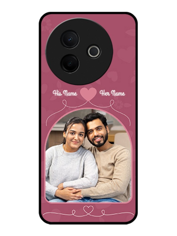 Custom Vivo Y39 5G Custom Glass Phone Case - Love Floral Design