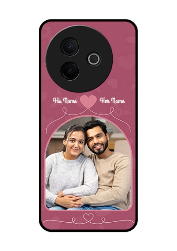 Vivo Y39 5G Custom Glass Phone Case - Love Floral Design
