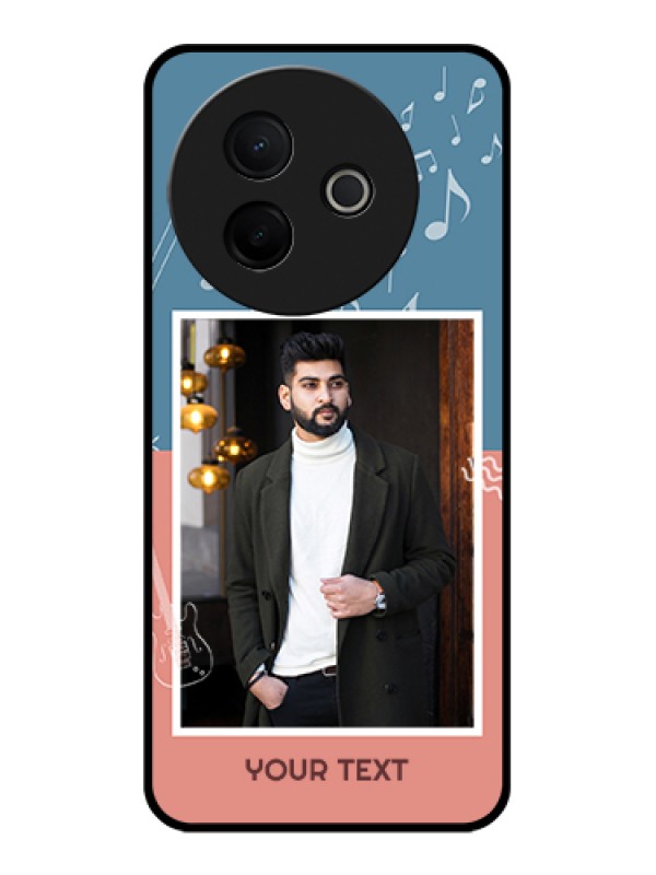 Custom Vivo Y39 5G Custom Glass Phone Case - With Color Musical Note Design