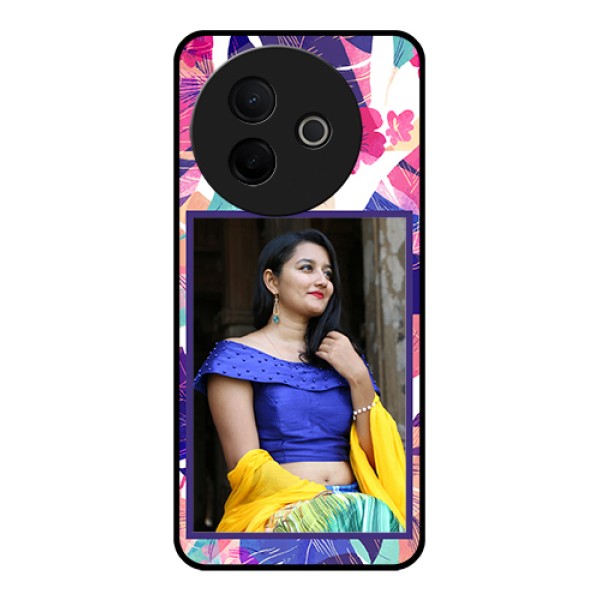 Vivo Y39 5G Custom Glass Phone Case - Abstract Floral Design