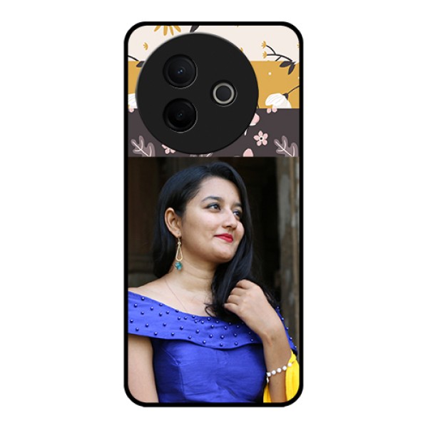 Vivo Y39 5G Custom Glass Phone Case - Stylish Floral Design Vivo Y39 5G Custom Glass Phone Case - Stylish Floral Design