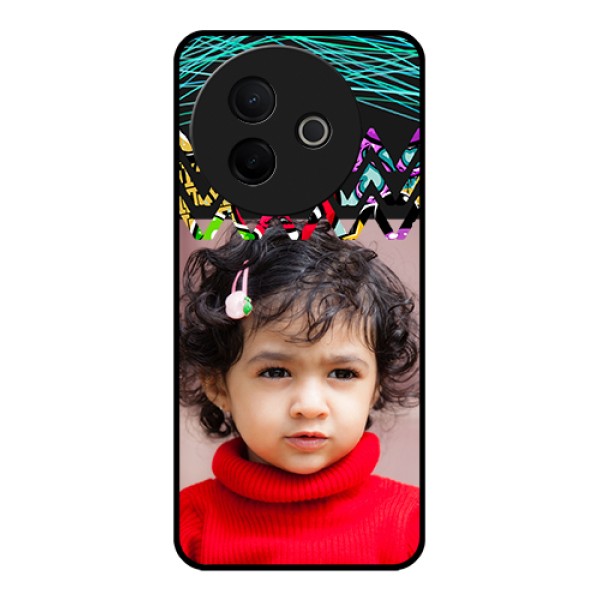 Vivo Y39 5G Custom Glass Phone Case - Neon Abstract Design