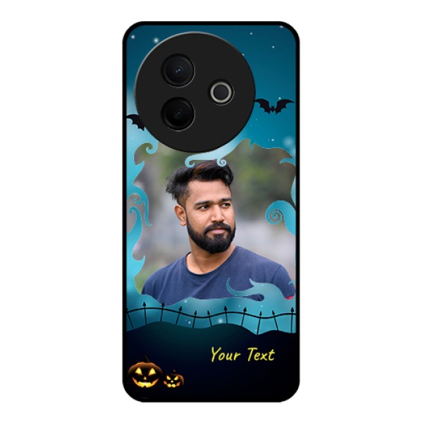 Vivo Y39 5G Custom Glass Phone Case - Halloween Frame Design
