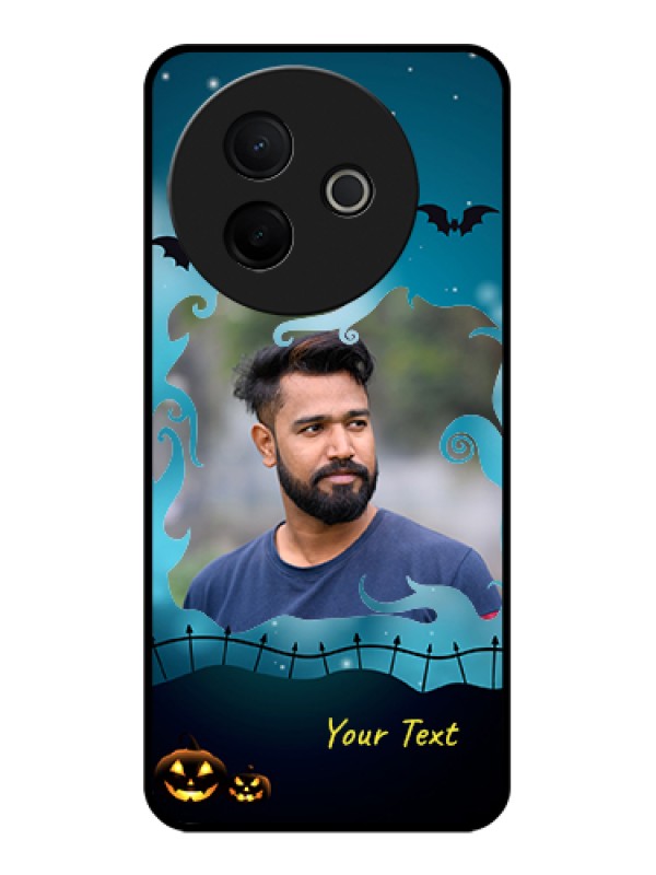 Custom Vivo Y39 5G Custom Glass Phone Case - Halloween Frame Design