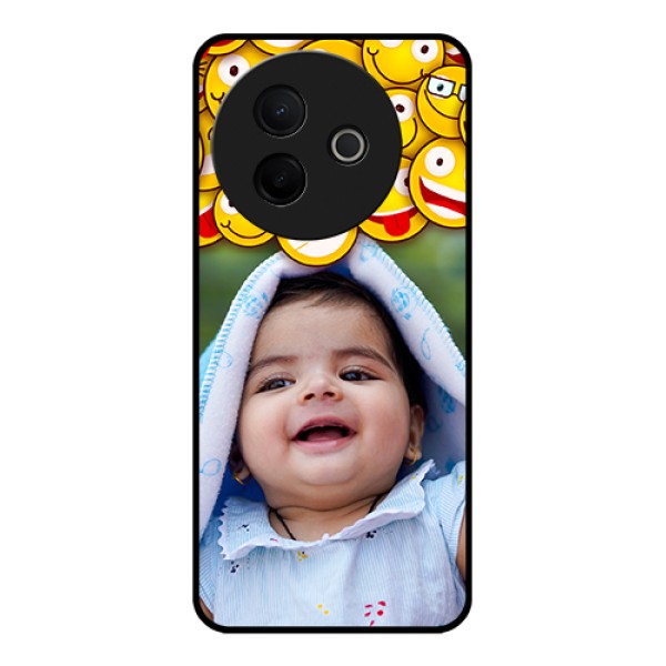 Vivo Y39 5G Custom Glass Phone Case - With Smiley Emoji Design