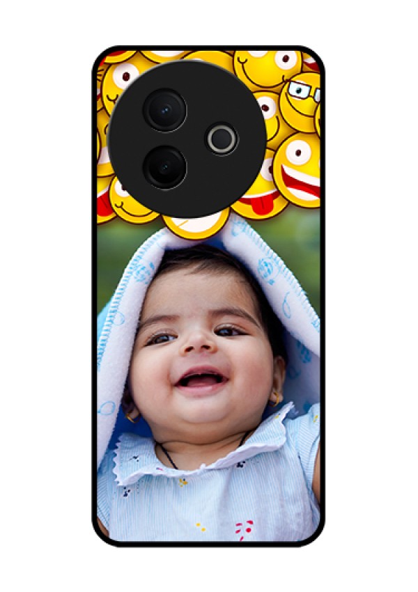 Vivo Y39 5G Custom Glass Phone Case - With Smiley Emoji Design