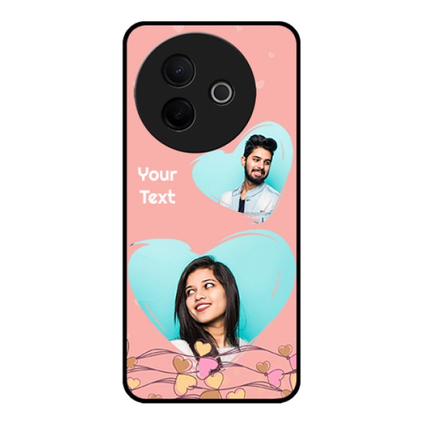 Vivo Y39 5G Custom Glass Phone Case - Love Doodle Design