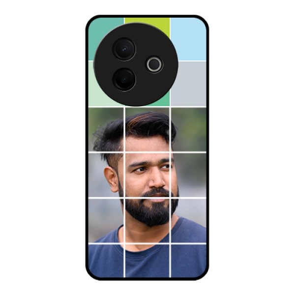 Vivo Y39 5G Custom Glass Phone Case - With White Box Pattern