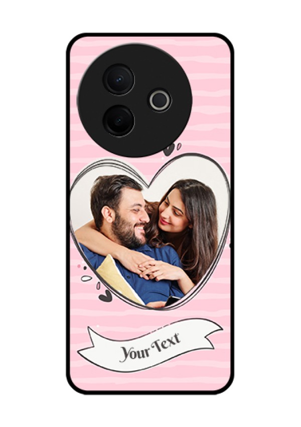 Vivo Y39 5G Custom Glass Phone Case - Vintage Heart Design