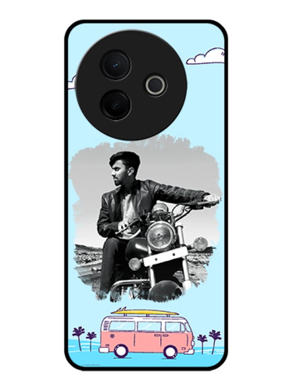 Custom Vivo Y39 5G Custom Glass Phone Case - Travel & Adventure Design