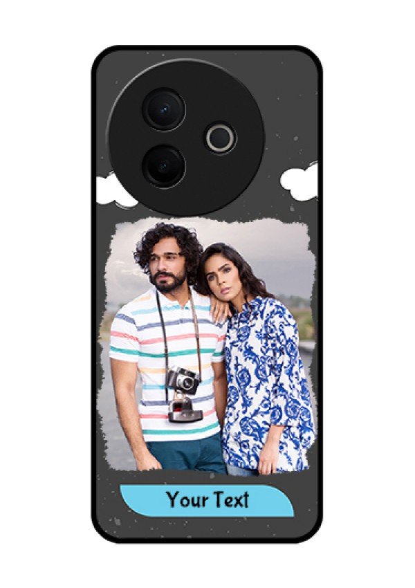 Vivo Y39 5G Custom Glass Phone Case - Splashes With Love Doodles Design
