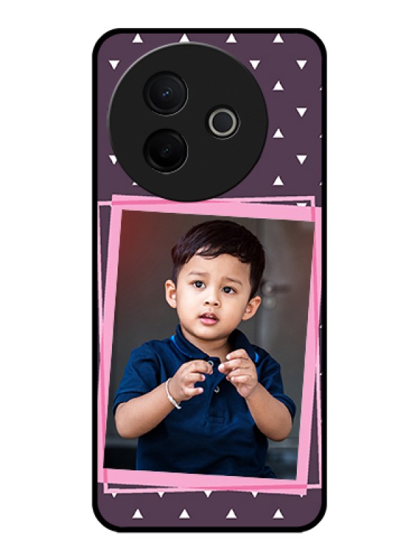 Custom Vivo Y39 5G Custom Glass Phone Case - Triangle Pattern Dotted Design