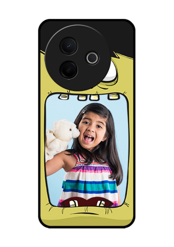 Vivo Y39 5G Custom Glass Phone Case - Cartoon Monster Back Case Design