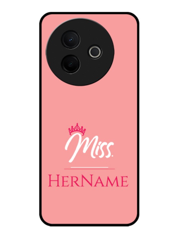 Custom Vivo Y39 5G Custom Glass Phone Case - Mrs With Name Design