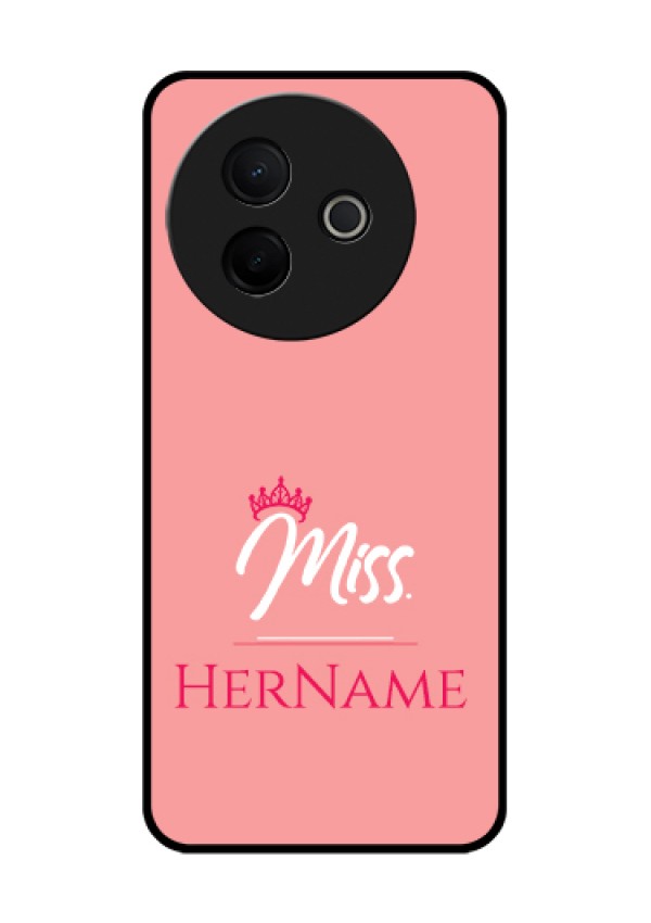 Vivo Y39 5G Custom Glass Phone Case - Mrs With Name Design