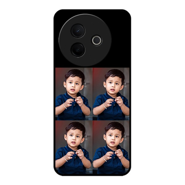Vivo Y39 5G Custom Glass Phone Case - 4 Image Holder Design